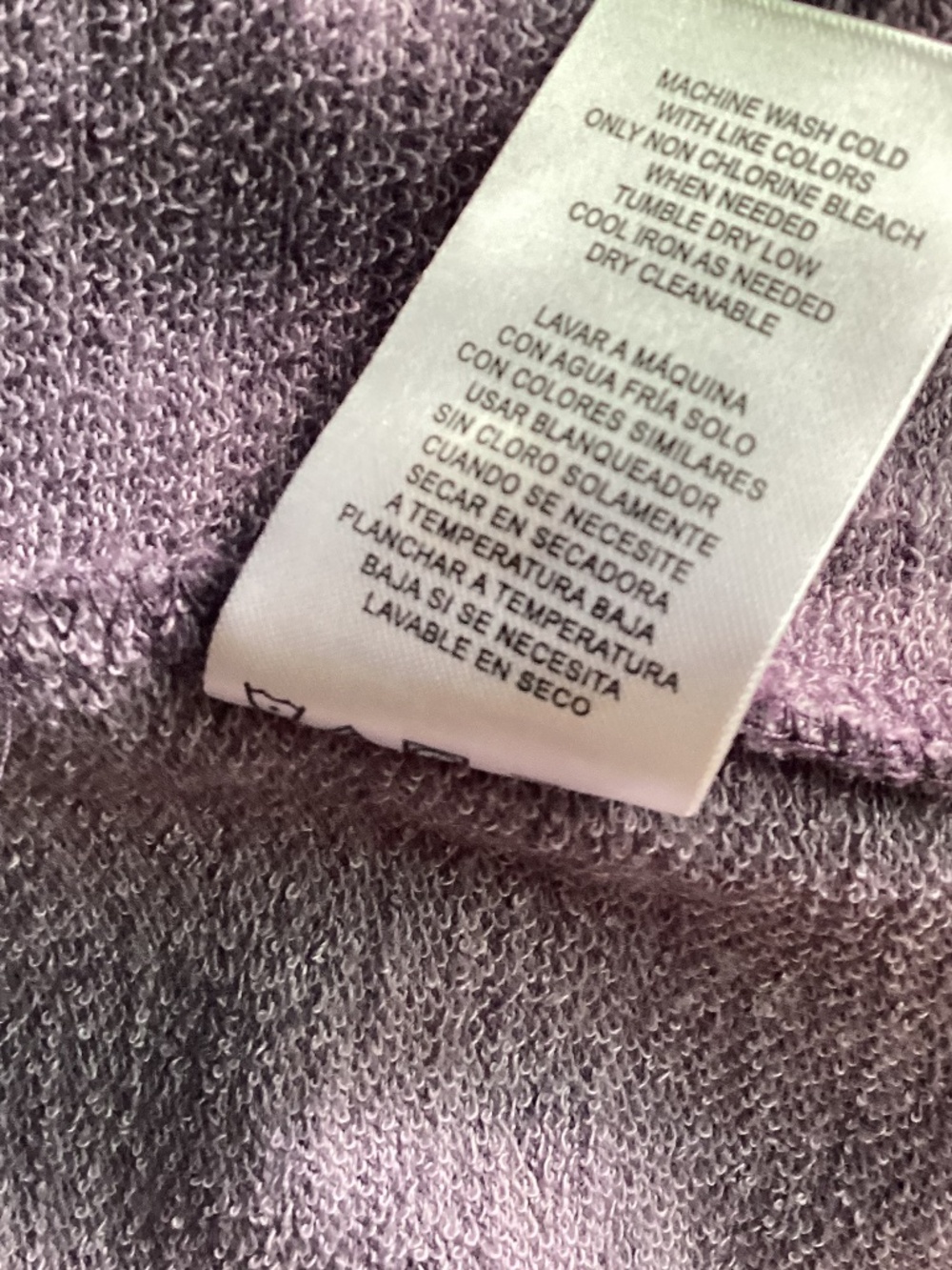 CHAMPION ELITE WOMAN XXL PURPLE WHITE STRIPES HOODIE KANGAROO POCKETS - Picture 9 of 9